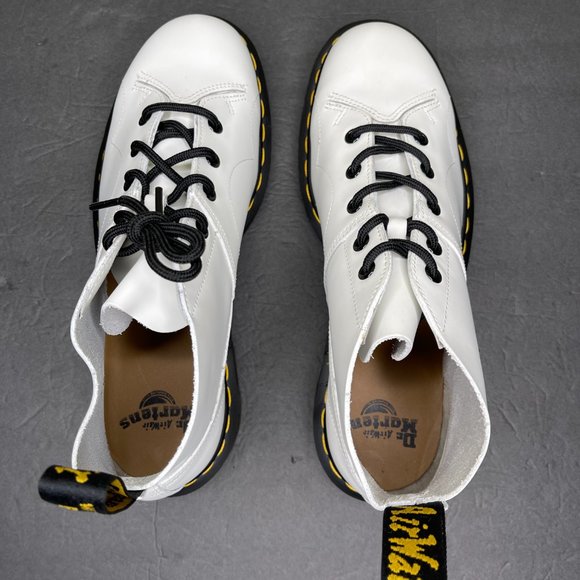 New Dr. Martens Church Men\'s Size 9 Lace Up White Leather Monkey Boots 26741100 main image 5
